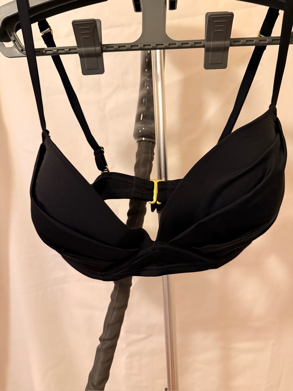 Smart and Sexy Black Padded Women's Bikini Top Size 38D
